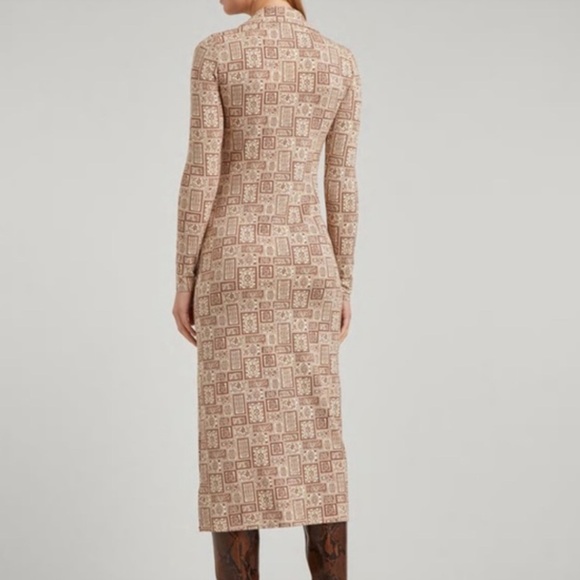 PALOMA WOOL brown and beige paisley print maxi dress, size medium - Picture 3 of 13